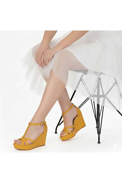 AYDOĞDU by ünal Hardal Daily Wedge Strap Sandals - 5001