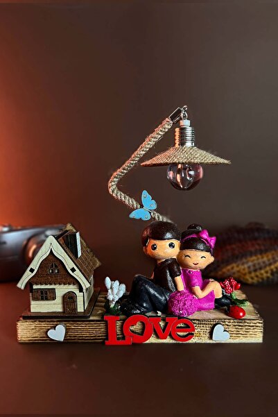 BOBİBLOS Sırt Sırta Oturan Tatlı Çift Biblosu | Işıklı Hediye Hediyelik Eşya ...