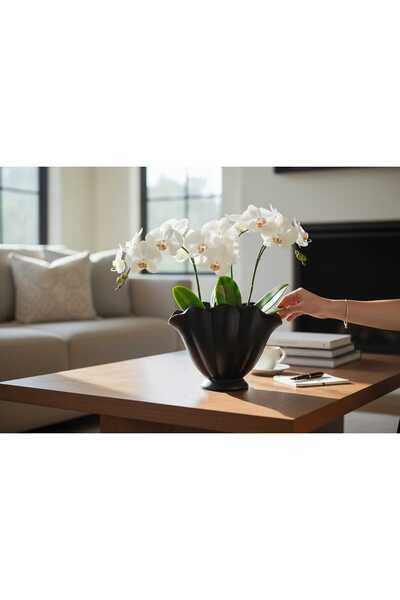 ariana sytle Vază Neagră pentru Stridii Dimensiune Mare 28x22