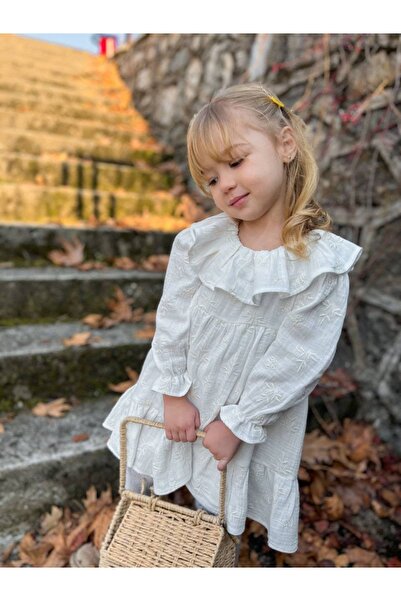 Pinkitokids Рокля за момичета с муселинова подплата