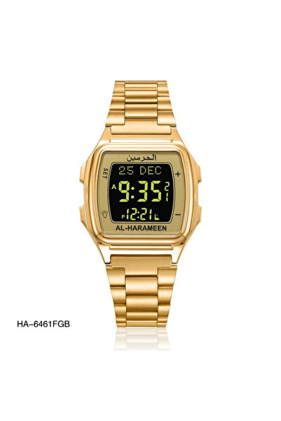 AL-HARAMEEN ساعة الحرمين الكلاسيكية HA-6461 لونين قياس 38MM