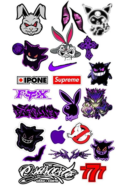 ReklamX Otomobil-Motosiklet-Bisiklet-Laptop sticker seti 1 adet