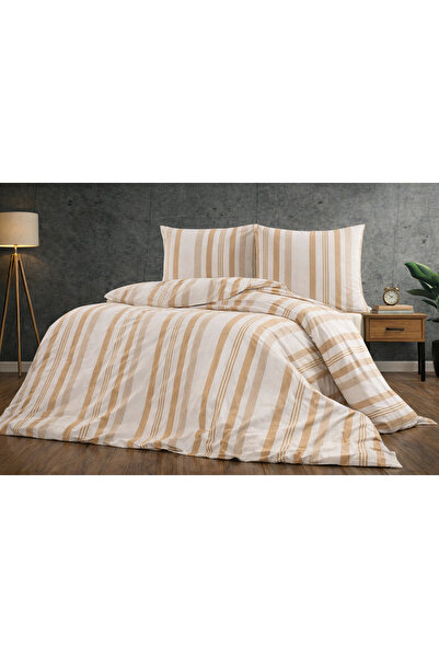 Shopyteks Battal Size Duvet Cover Set |   Fitted Sheet |   Cotton |   4 Pieces