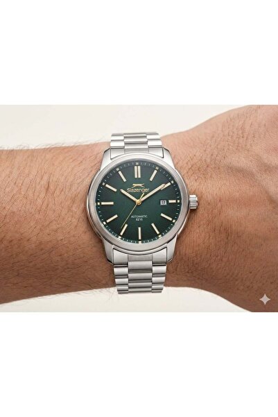 Slazenger Erkek Japon Otomatik (8215) Mekanizma Kol Saati | 43 mm Çelik Kasa,...