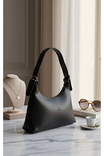 METEBAGS Tek Bölmeli Kadın Suni Deri El & Kol Çantası