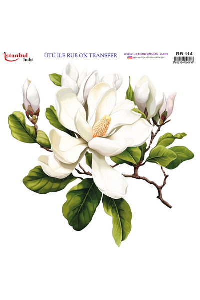 HAYAL SANAT EVİ ÜTÜ İLE RUB ON TRANSFER RB 114 30 X 30 cm