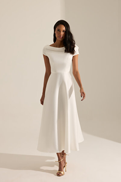 BETTY & SAM Rachel Beyaz Nişan Elbisesi