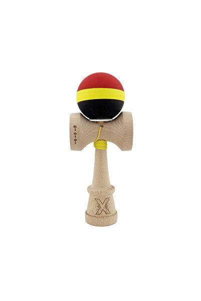 Berbis Kendama X Originala, Rosu, Cupe Mari King Size, Rubber Grip, Gaura in ...