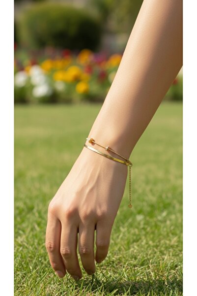 İNN JEWELLERY Steel Bracelet, Tarnish-Free, Anti-Allergic, Double Figured (2 Years Importer Warranty)