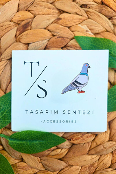 Tasarım Sentezi Rozet Metal Broş Kaya Güvercin Kuş Barış Yaka Çanta Kıyafet Ş...