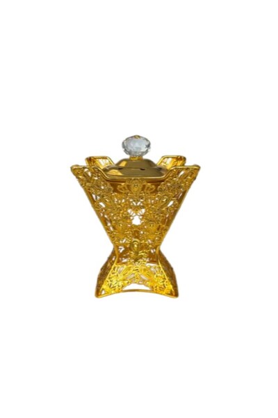 Without a mark A beautifully modern gold incense burner