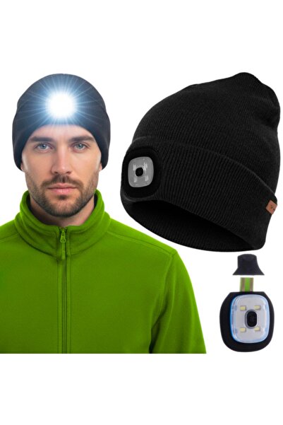 Trizand Winter hat with LED flashlight