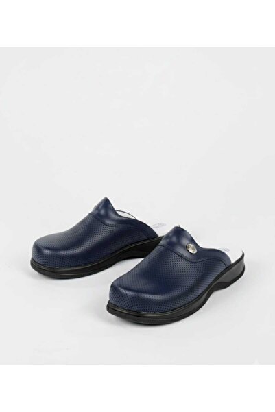 BLUMSABOTERLİK Men's Comfortable Orthopedic Closed-Front Sabo Model Slippers for Home and Kitchen