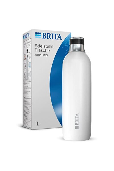 BRITA SodaTRIO - Sticla din oțel inoxidabil - Alb - Mare