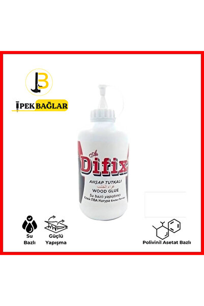 İpekbağlar Difix AHŞAP TUTKAL 100 GR GÜÇLÜ YAPIŞTIRMA SU BAZLI HOBİ MOBİLYA T...