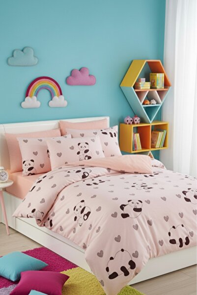 Senpai Aura Double Duvet Cover Set |   Cotton Double-Sided |   Pillowcase Included |   Candy Panda