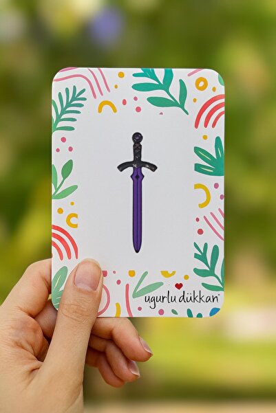 uğurlu dükkan Mor Excalibur Kılıcı Rozet