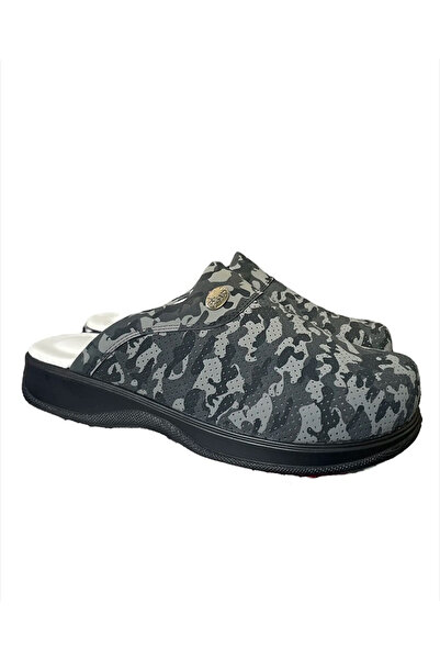 BLUMSABOTERLİK Men's Comfortable Orthopedic Closed-Front Sabo Model Slippers for Home and Kitchen