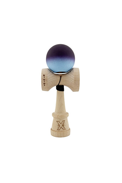 Berbis Kendama X Originala, Negru, Cupe Mari King Size, Rubber Grip, Gaura in Baza, Rulment, Ata 55cm