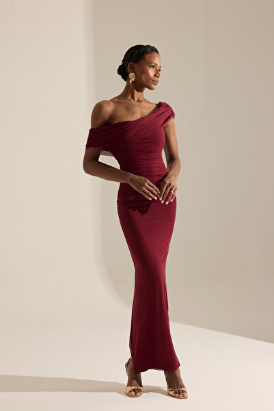 BETTY & SAM Berletto Bordo Tül Elbise