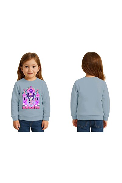 SEDİRLİ Унисекс детска блуза с принт Kuromi, 3-нишка Sherpa