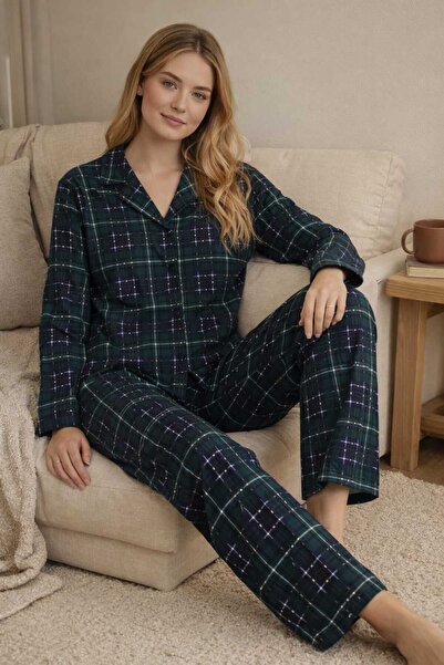 Tenra Women's Pajama Set Buttoned
