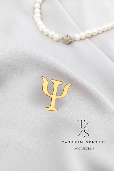 Tasarım Sentezi Broş Metal Rozet Gold Psikoloji Sembolü Psikolog Psikiyatri D...