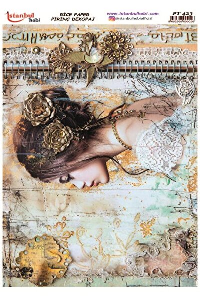 İstanbul Hobi Brass Decopage Paper 30X42Cm Pt-423