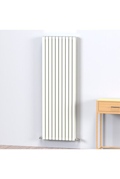 AEON Visage Alüminyum Dekoratif Radyatör Dikey 150CM x 50CM (10 Dilimli) Beyaz