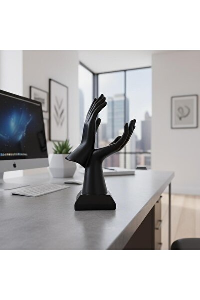 lya luxury Dekoratif El Formlu Biblo – Siyah – 32x20 cm