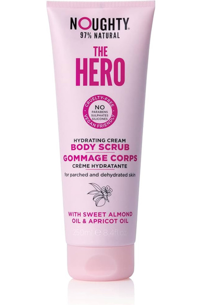 Noughty كريم الجسم المرطب والمقشر هيرو بزيت المشمش وزيت اللوز الحلو
