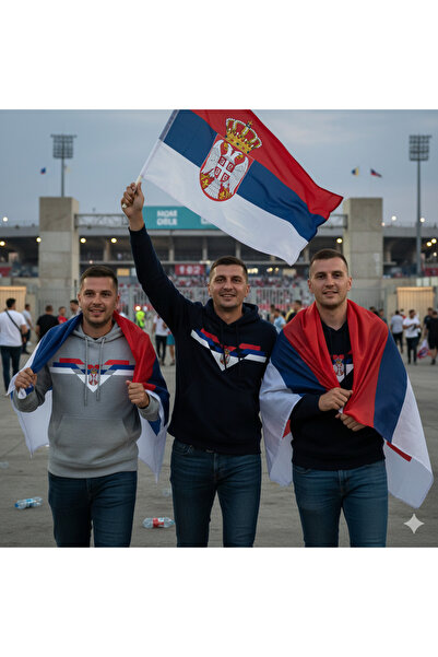 SARI Serbia Serbiaan Hoodie Fleece