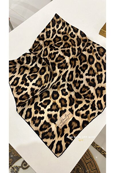 La Boutique Eşarp Leopard Print New Season La Boutique Twill Silk Scarf