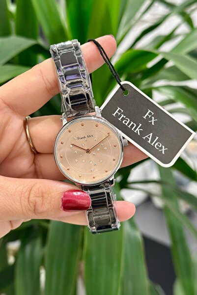 Frank Alex Çelik Kordon Su Geçirmez Garantili Kadın Kol Saati