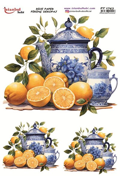 İstanbul Hobi Brass Decopage Paper 30X42Cm Pt-1743