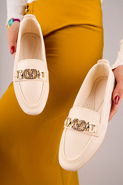 MODAPAPUÇ Delossiel V Buckle Soft Ballerinas