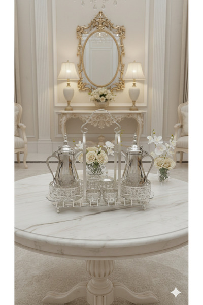 Generic ستاند حامل ترامس وفناجين قهوة بتصميم مثالي وأنيق