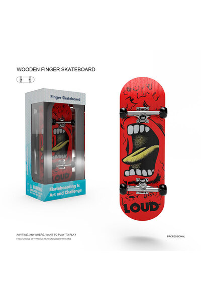 Innovium LOUD Premium Fingerboard Wooden Mini Skateboard with Accessories DIY 5.5x12x4.5 cm Innovium™