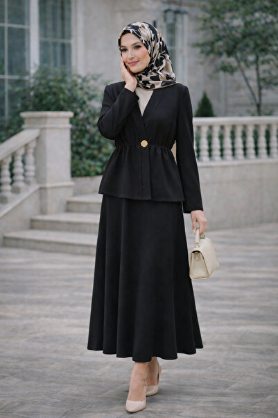 ARJİN MODA KADIN ŞIK CEKET ETEK İKİLİ TAKIM – BAYRAMLIK-MODERN-TESETTÜR TAKIM