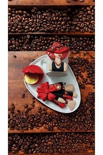 e&e süs dükkanı Special Design Coffee Cup Model with Makeup Material