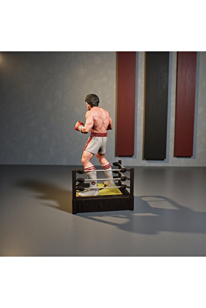 FIGURİFY Rocky Tarzı Boks Figürü – İsme Özel Kişiselleştirilebilir Şampiyonluk Tasarımı – 15 cm