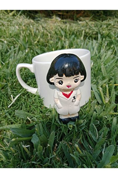 e&e süs dükkanı Doctor-Shaped Mug Model Decorative Gift Presentation Cup Model