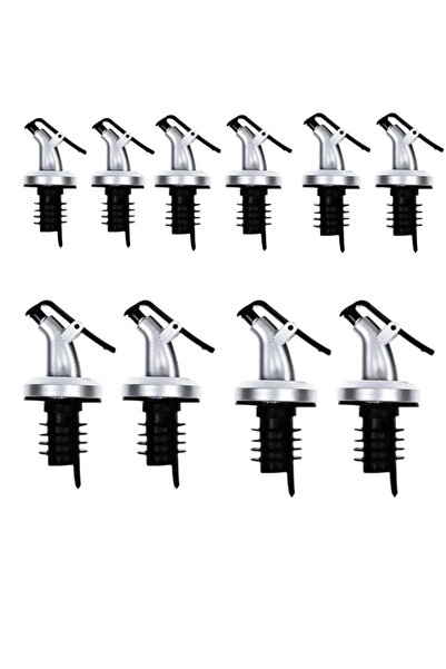 Altijara Non-Spill Bottle Service Amber Oil Dispenser Tip Cap 10 Pieces Head