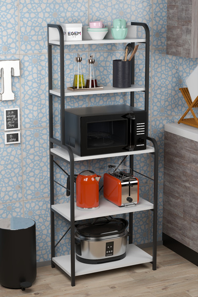 moontime alaçatı Çok Amaçlı Mutfak Dolabı ve Raf Seti, Kahve Köşesi İçin Tasarım