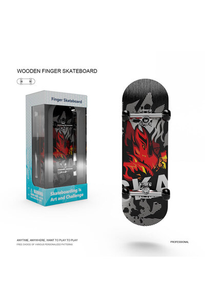 Innovium Fury Premium Fingerboard Wooden Mini Skateboard with Accessories DIY 5.5x12x4.5 cm Innovium™