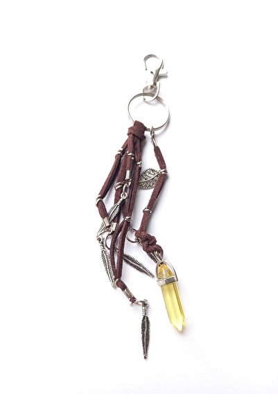 escoines koleksiyon Escoines Bohemian Style Artificial Crystal Stone Faux Lea...