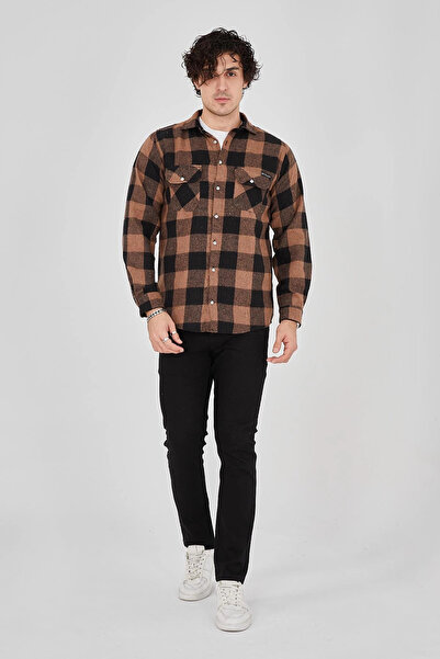 Butik Men's Lumberjack Shirt - Brown