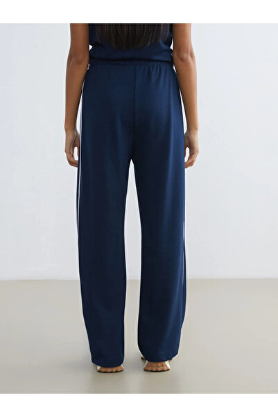 LC Waikiki Navy Blue Elastic Waist Modal Blend Women's Sports Sweatpants