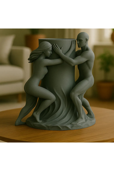 rengine Figured Double Design Decorative Vase