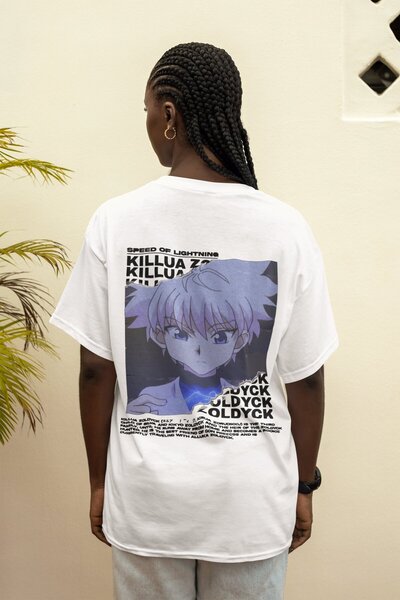 SEVBANO تي شيرت هنتر × هنتر كيلوا زولديك رقم مطبوع للجنسين قصة فضفاضة تي شيرت...